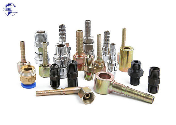 quality JIS BSP Metric NPT Thread Hose Pipe Fittings Υδραυλικός προσαρμογός Crimp Fittings Προσαρμογή factory